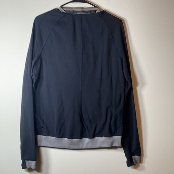 Lululemon H’Om Run Black & White Striped Full Zip Jacket Size 6 - Picture 6 of 10